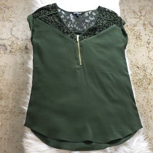 Olive green blouse